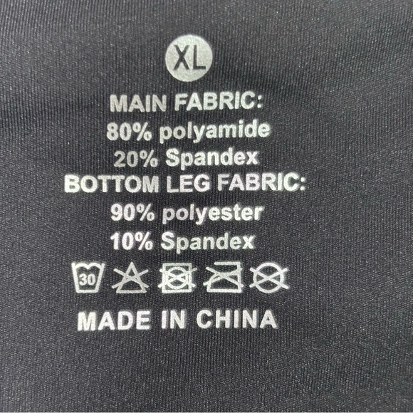 NWT The Gym People High Waisted Athletic Running Shorts Women’s XL Black - Picture 4 of 4